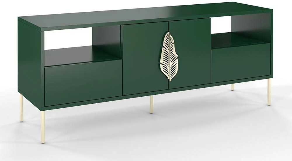 TV staliukas TV spintelė, Skandica MERLIN, 136x40 cm, žalia