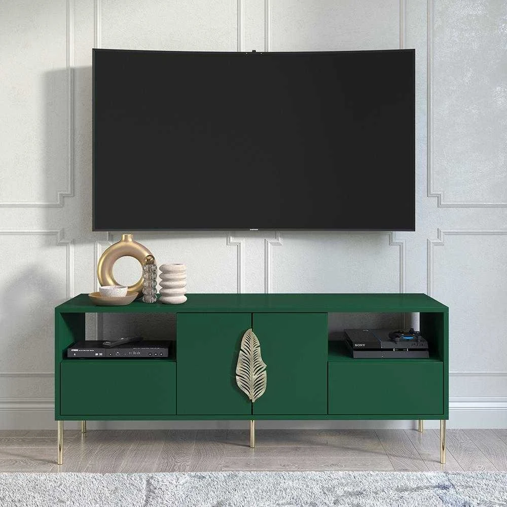 TV staliukas TV spintelė, Skandica MERLIN, 136x40 cm, žalia