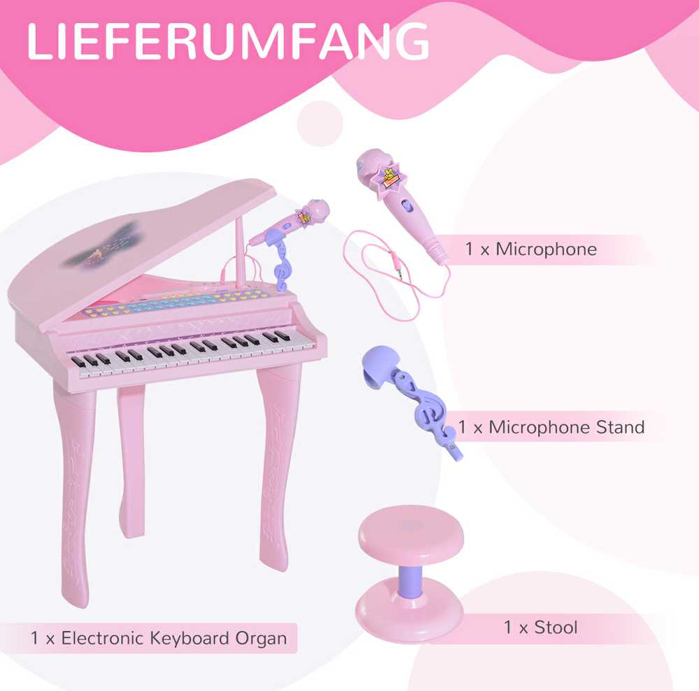 Homcom Kėdutė, muzikos instrumentas vaikams