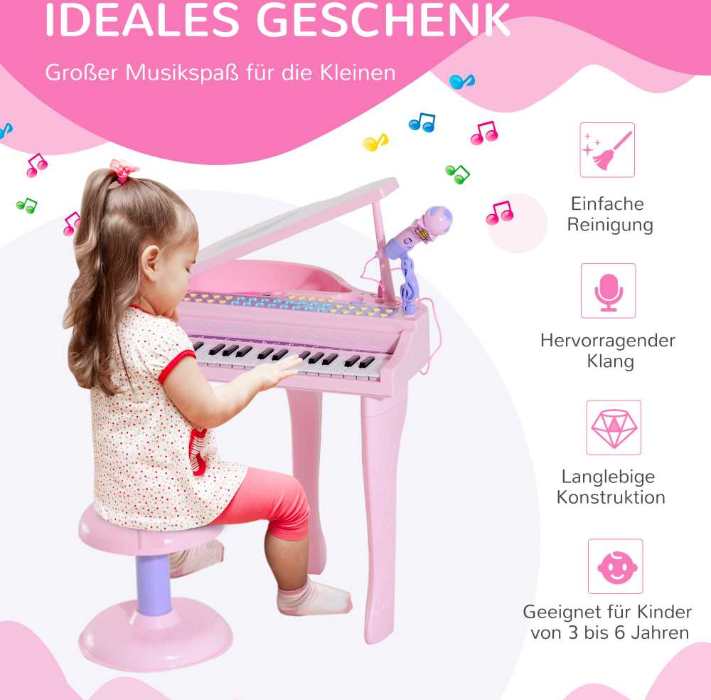 Homcom Kėdutė, muzikos instrumentas vaikams