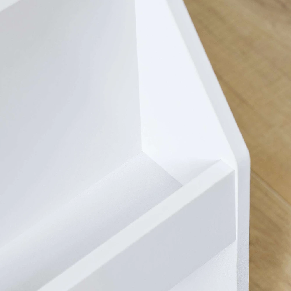 Vaikiškas knygų stovas, SoBuy KMB118-W, 100x30x80 cm, Baltas