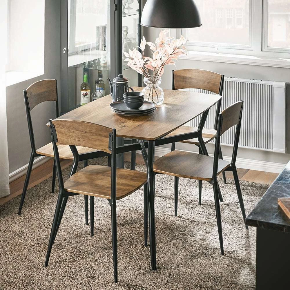 Sobuy Valgomojo grupė Stalas ir 4 kėdės Sėdimos vietos 4 žmonėms OGT49-F