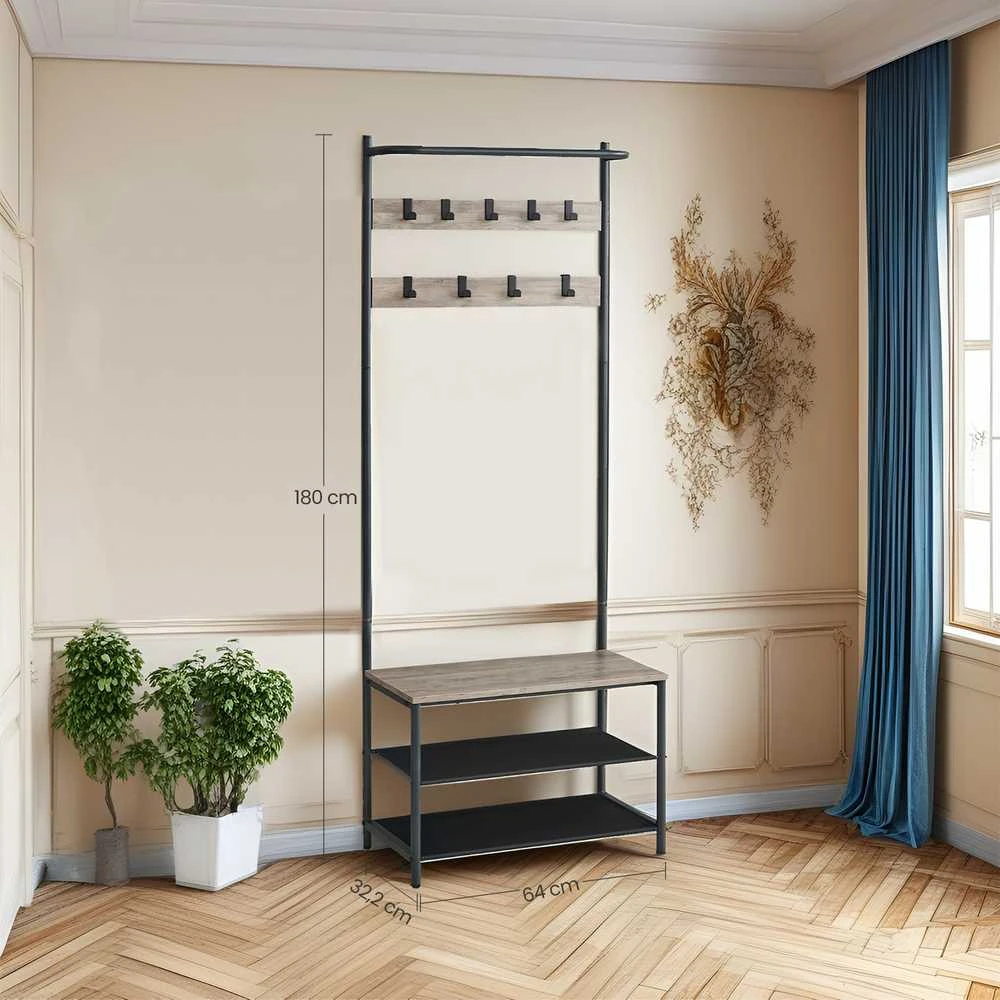 Songmics Kabykla su suoliuku 32,2x64x180 cm