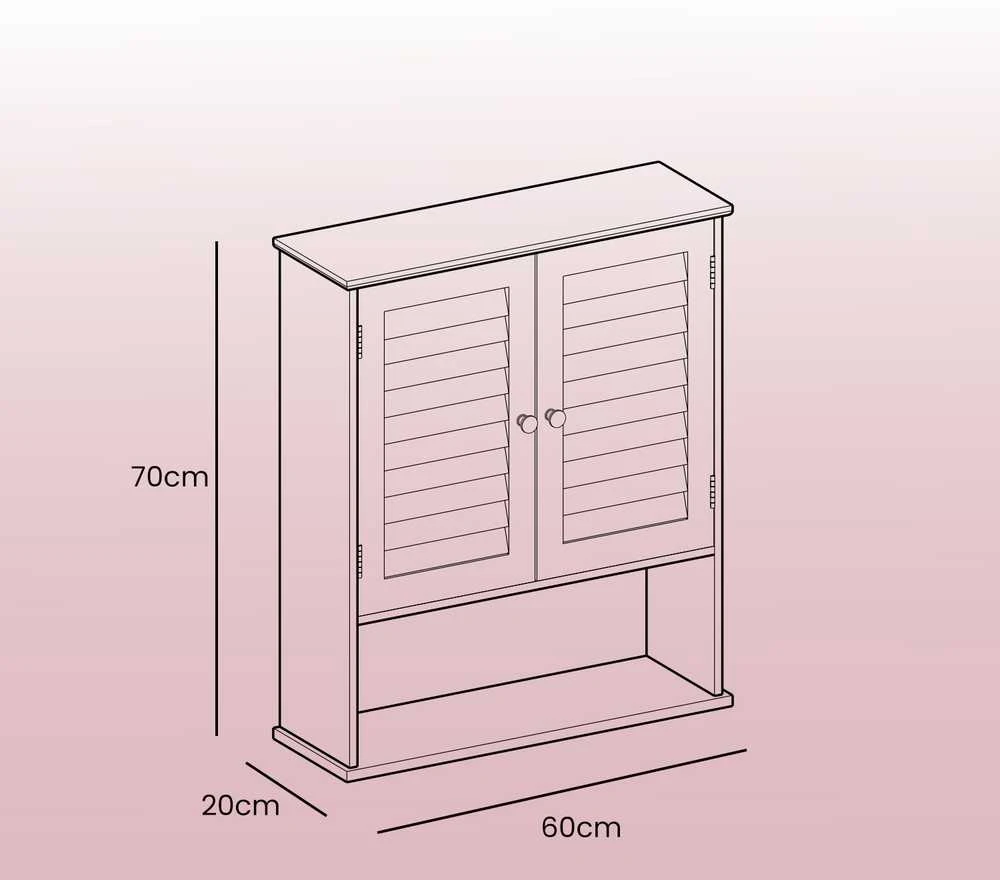 Songmics Vonios spintelė, 20x60x70 cm, balta