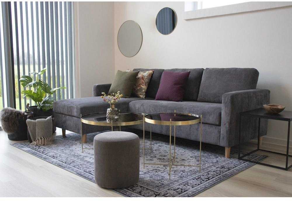House Nordic Aps Veidrodis Jersey apvalus auksine 60cm