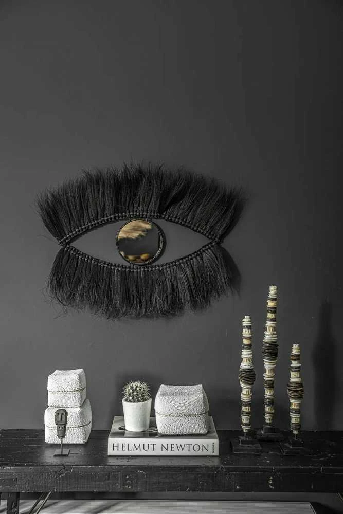 Bazaar Veidrodis, juoda akis, 0,02x1x0,6 m, juoda