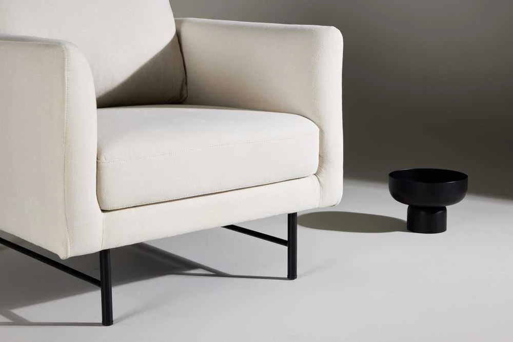 Fotelis Venture Design 1-vietės sofa, Dangus, 86x87x68 cm, Balta