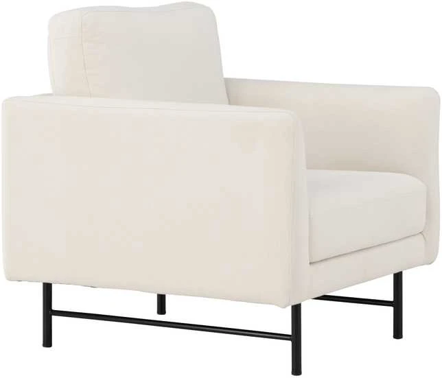 Fotelis Venture Design 1-vietės sofa, Dangus, 86x87x68 cm, Balta