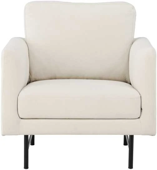 Fotelis Venture Design 1-vietės sofa, Dangus, 86x87x68 cm, Balta