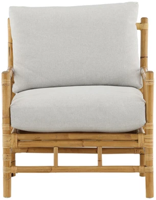 Venture Design 1-vietės sofa, šiaudinė, 77x88x78 cm, šviesiai pilka