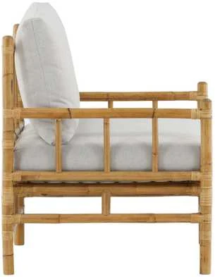 Venture Design 1-vietės sofa, šiaudinė, 77x88x78 cm, šviesiai pilka