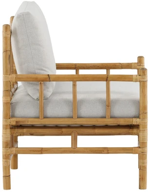 Venture Design 1-vietės sofa, šiaudinė, 77x88x78 cm, šviesiai pilka
