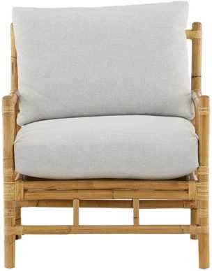 Venture Design 1-vietės sofa, šiaudinė, 77x88x78 cm, šviesiai pilka