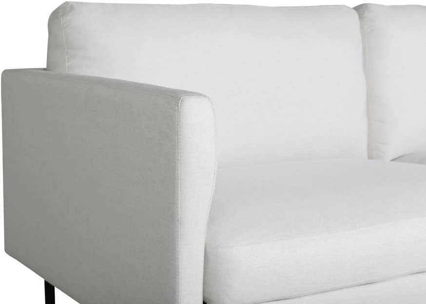 2-vietės sofa, Zoom, 181x54 cm, šviesiai kreminė spalva