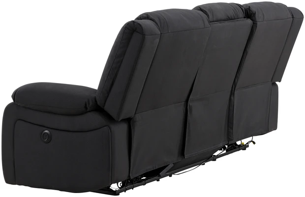 Venture Design 3 vietų atlošiamas sofa Singapore, juoda