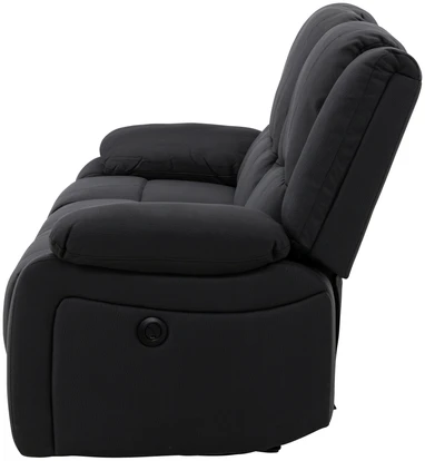 Venture Design 3 vietų atlošiamas sofa Singapore, juoda