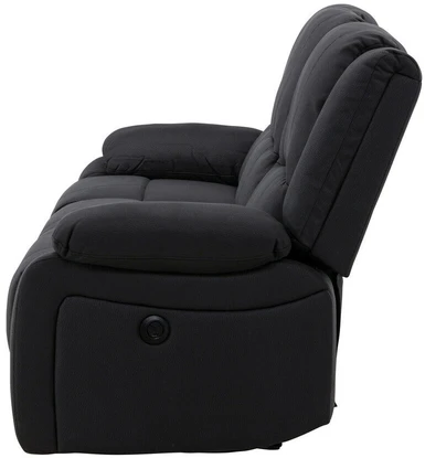 Venture Design 3 vietų atlošiamas sofa Singapore, juoda