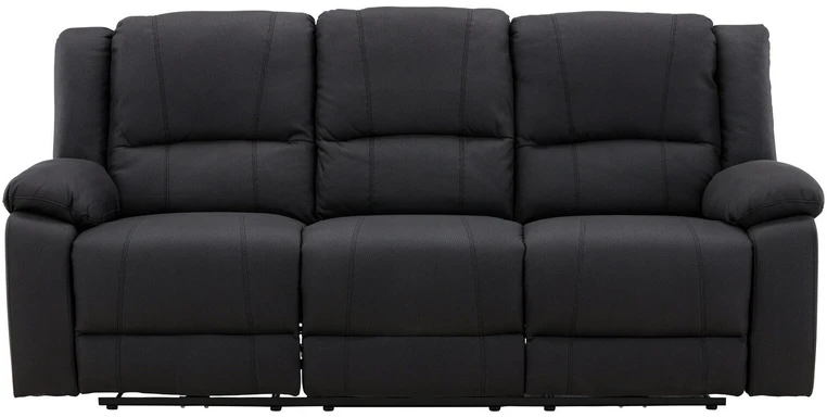 Venture Design 3 vietų atlošiamas sofa Singapore, juoda