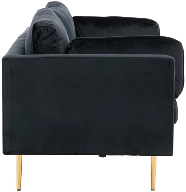 Venture Design 3 vietų sofa, Boom, 203x90 cm, Juoda