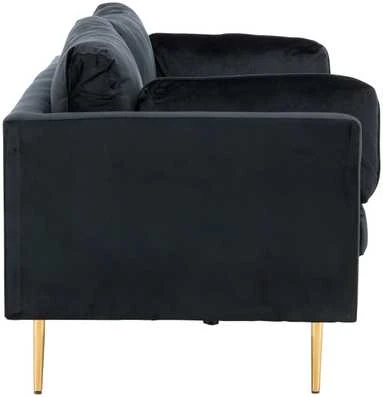 Venture Design 3 vietų sofa, Boom, 203x90 cm, Juoda