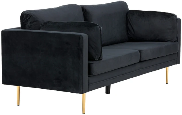 Venture Design 3 vietų sofa, Boom, 203x90 cm, Juoda