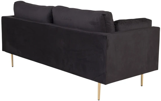 Venture Design 3 vietų sofa, Boom, 203x90 cm, Juoda