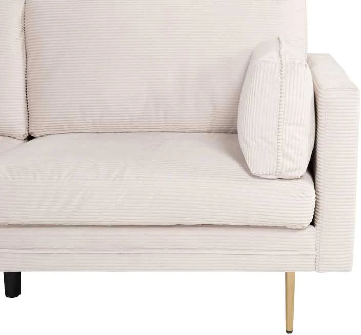 3 vietų sofa, Boom, 84x86x200 cm, kreminė spalva