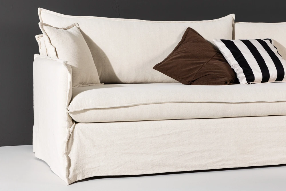 Venture Design 4-vietės Sofa, Nova, 275x90 cm, kreminė