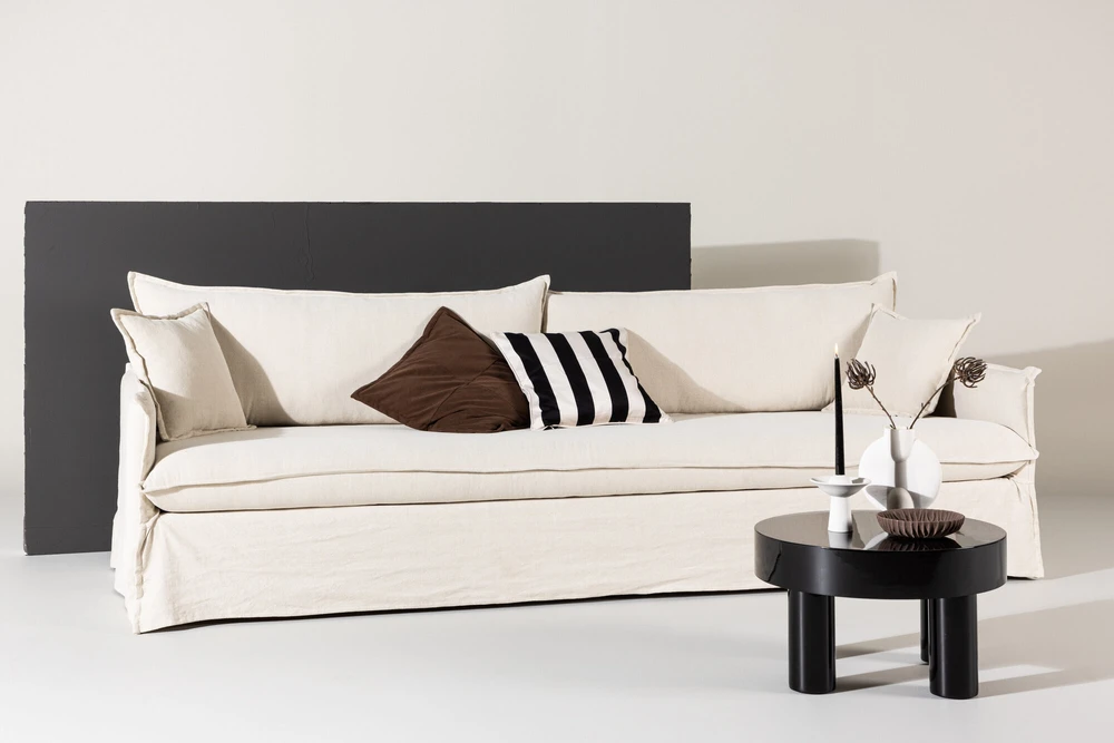 Venture Design 4-vietės Sofa, Nova, 275x90 cm, kreminė