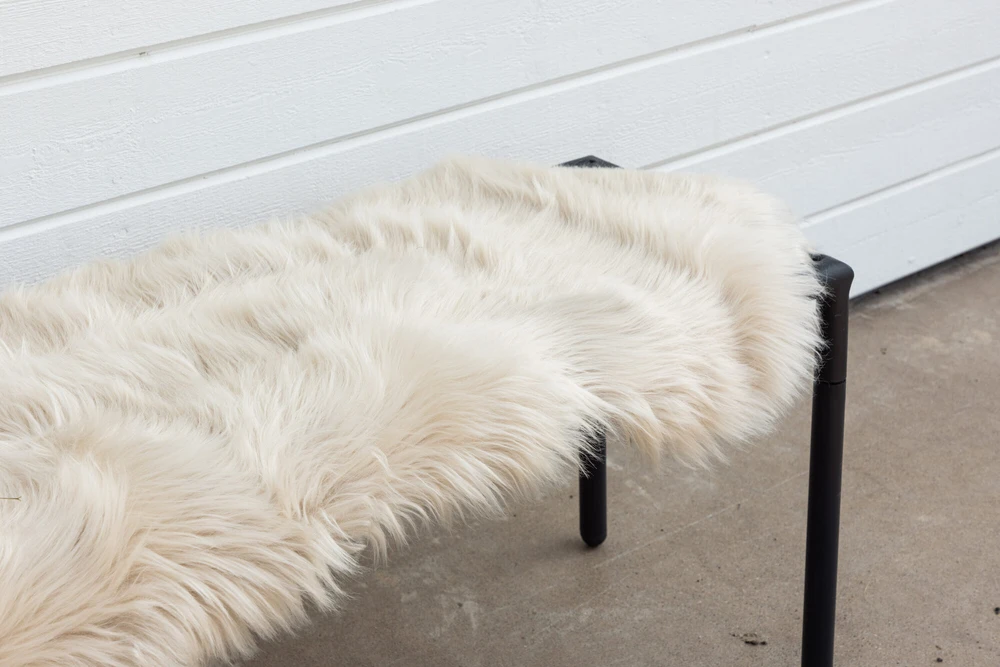 Venture Design Antklodė, Katy poliesterio dirbtinė kailio imitacija, 180x55 cm, Bežiulė