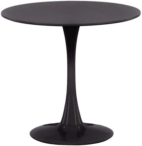 Venture Design Apvalus valgomojo stalas Hamden, juoda