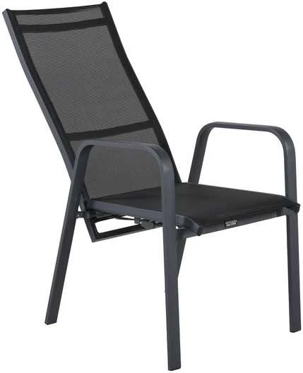 Venture Design Atlenkiamas kėdė, Copacabana 2 vnt., 65x56.5x110 cm, Juoda
