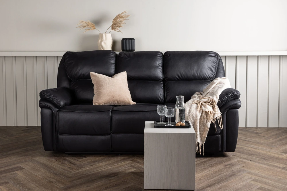 Venture Design Atlenkiamas sofa „Saranda“, 228x99 cm, juoda