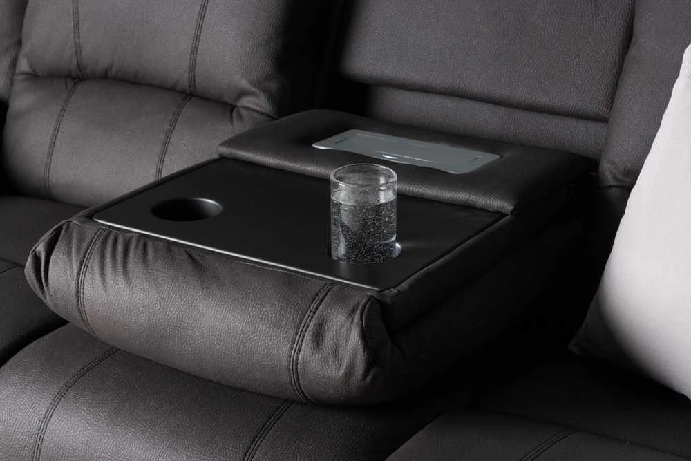 Venture Design Atlenkiamas sofa, Singapūras, 96x218x100 cm, Juoda