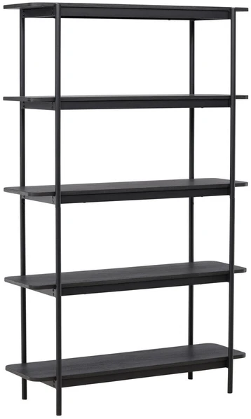 Venture Design Atvira knygų lentyna Heim 120 × 190 cm, juoda