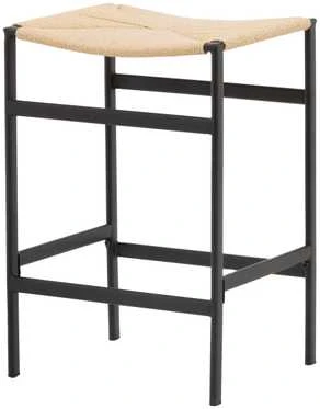 Venture Design Aukštas baro kėdė, Polly 2 vnt., 40x45x66 cm, Juoda/Natūrali