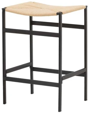 Venture Design Aukštas baro kėdė, Polly 2 vnt., 40x45x66 cm, Juoda/Natūrali