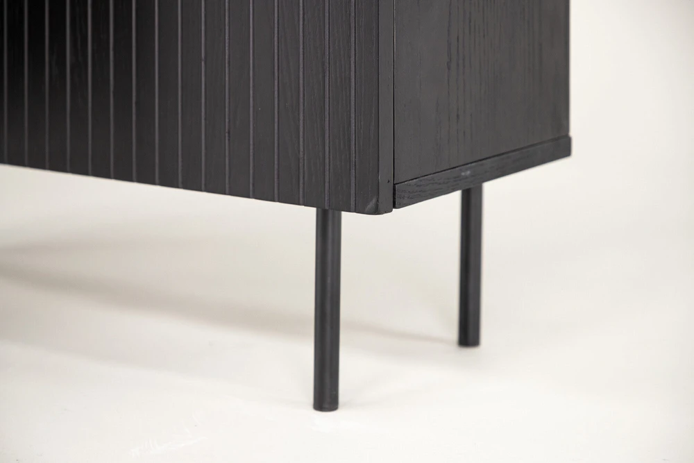 Venture Design Aukštas spintelės stalčius, Björkön, 80x103 cm, Juoda