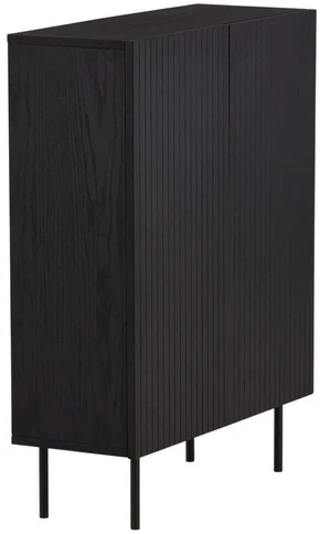 Venture Design Aukštas spintelės stalčius, Björkön, 80x103 cm, Juoda