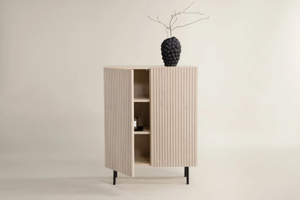 Venture Design Aukštas spintelės stalčius, Björkön, 80x103 cm, balintas