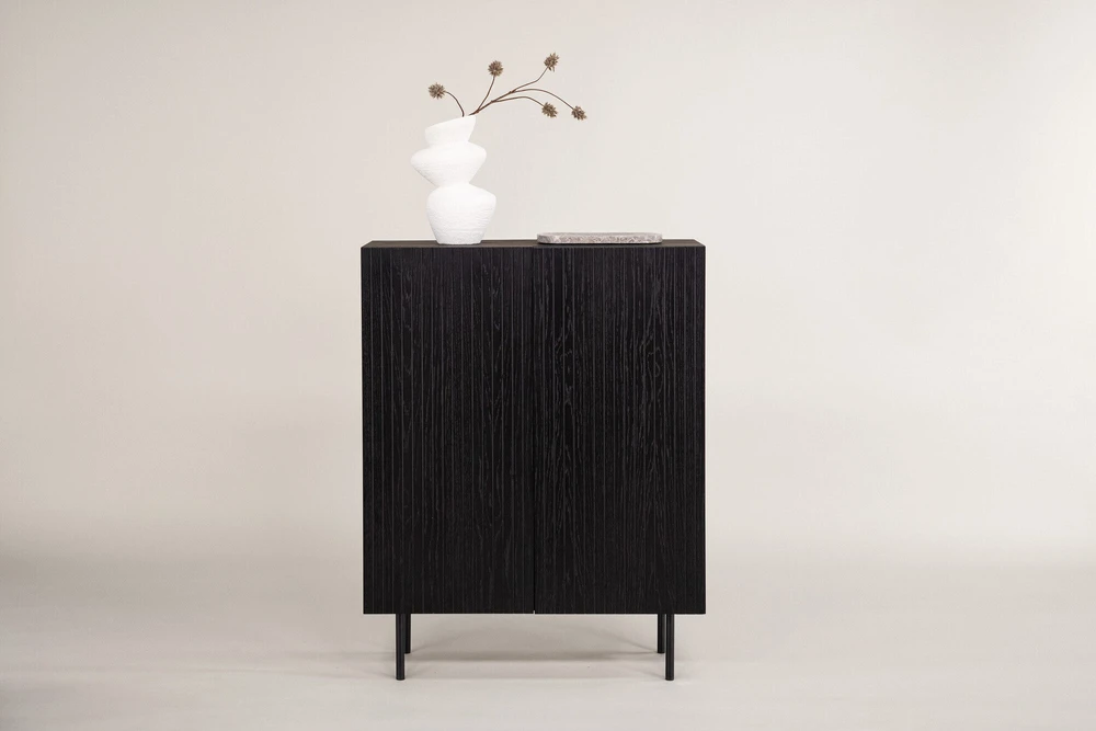 Venture Design Aukštas spintelės stalčius, Björkön, 80x103 cm, Juoda
