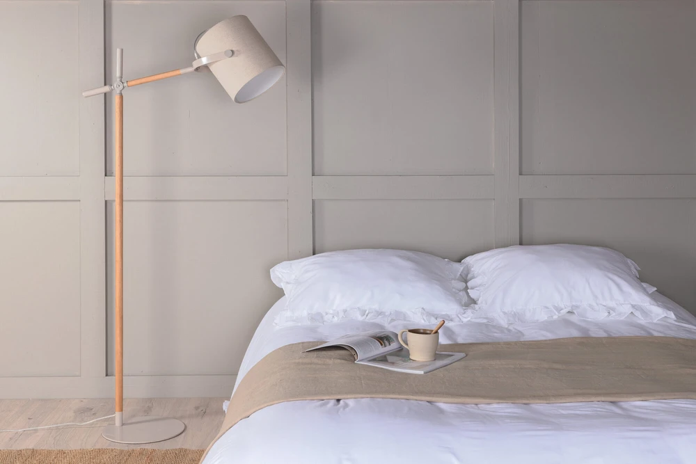 Venture Design Aukštas šviestuvas, Dennis, 156x66x30 cm, Bėžis