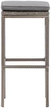Venture Design Baro išklotinė, Alo Baras su plieno pagrindu, 38x76x38 cm, Pilka