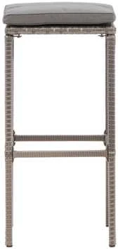 Venture Design Baro išklotinė, Alo Baras su plieno pagrindu, 38x76x38 cm, Pilka