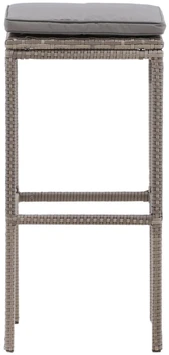 Venture Design Baro išklotinė, Alo Baras su plieno pagrindu, 38x76x38 cm, Pilka