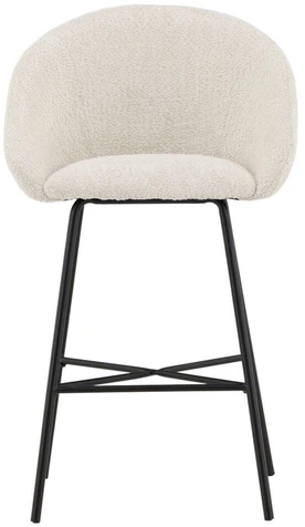 Venture Design Baro kėdė, aksomo Teddy 2 vnt., 54x59x96 cm, Balta