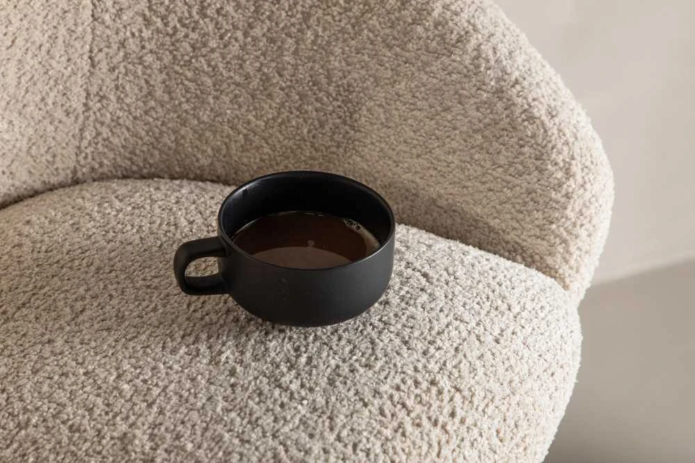 Venture Design Baro kėdė, aksomo Teddy 2 vnt., 54x59x96 cm, Balta