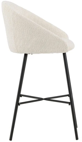 Venture Design Baro kėdė, aksomo Teddy 2 vnt., 54x59x96 cm, Balta