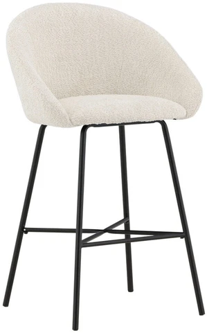 Venture Design Baro kėdė, aksomo Teddy 2 vnt., 54x59x96 cm, Balta