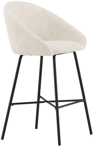 Venture Design Baro kėdė, aksomo Teddy 2 vnt., 54x59x96 cm, Balta